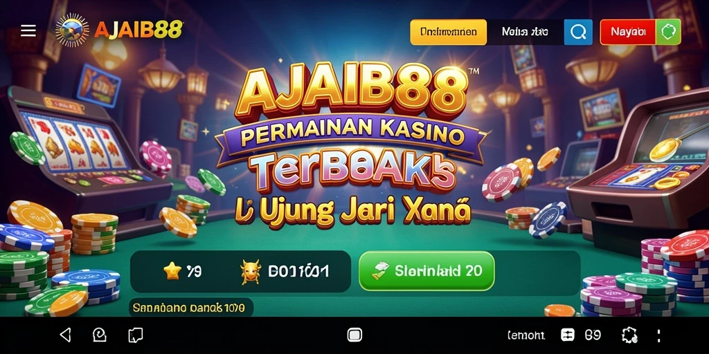 Screenshot AJAIB88 menampilkan suasana permainan Kasino yang mendebarkan.