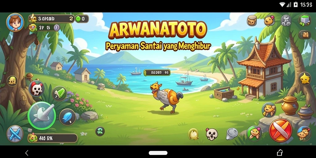 Tampilan gameplay ARWANATOTO yang seru dan menarik.