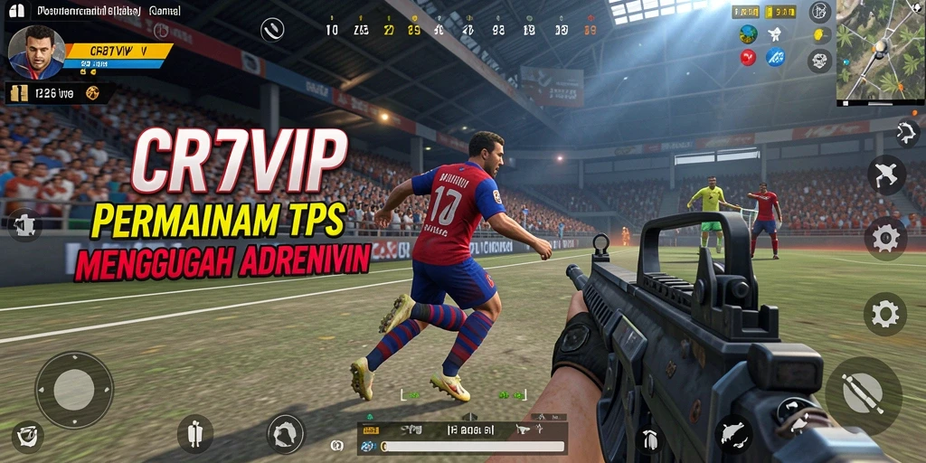 Screenshot gameplay CR7VIP dengan aksi seru dalam TPS.
