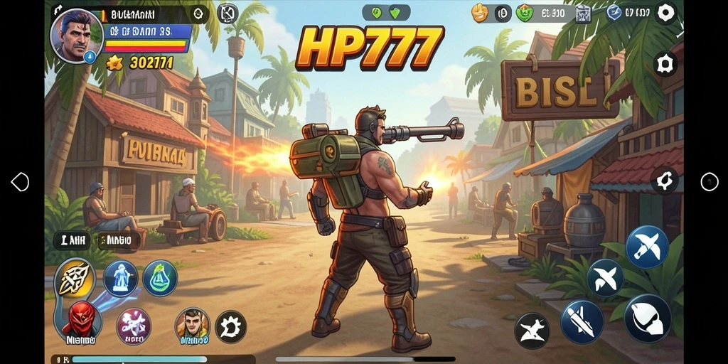 Gameplay menarik HP777 dengan visual yang cerah dan seru.
