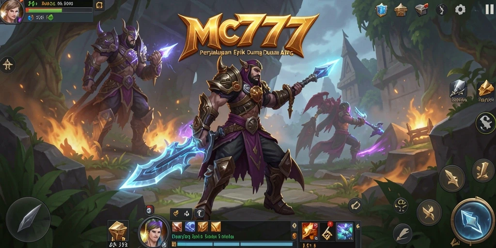 Tampilan gameplay epik dalam dunia ARPG penuh aksi.