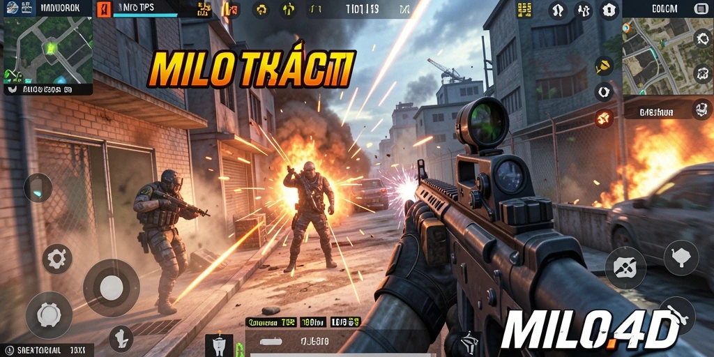 Tampilan menakjubkan dari gameplay TPS di MILO4D.