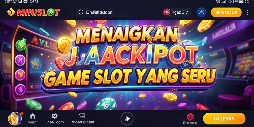 Tampilan gameplay menarik dari MINISLOT yang penuh warna dan menghibur.