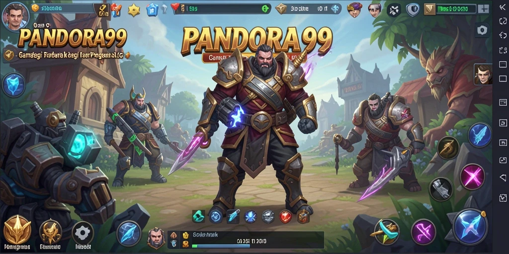 Tampilan gameplay menantang dalam PANDORA99 dengan strategi yang mendalam.