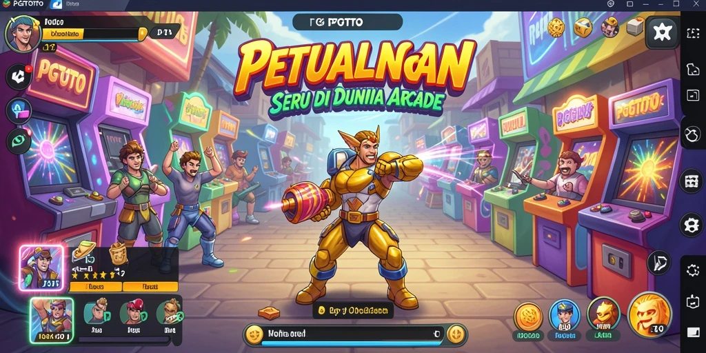 Tampilan gameplay PGTOTO yang seru dan penuh tantangan di dunia Arcade.