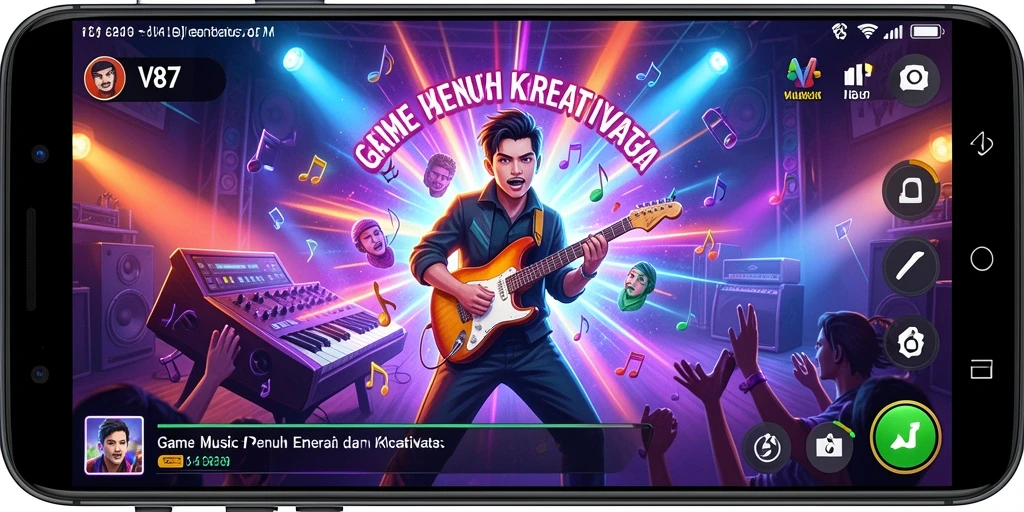 Tampilan gameplay interaktif dari aplikasi V87 yang menarik.