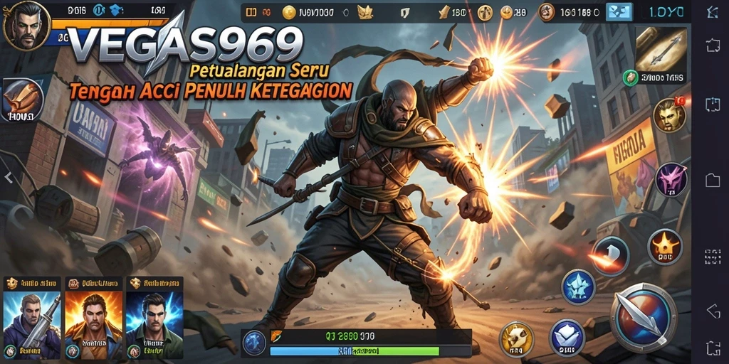 Screenshot dari gameplay seru di VEGAS969 dengan aksi mendebarkan.