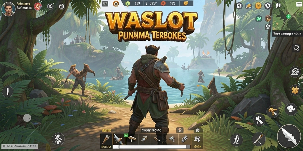 Screenshot WASLOT menampilkan aksi seru di dunia terbuka.