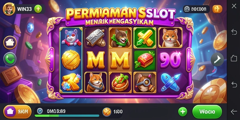 Tampilan gameplay slot yang menarik dengan tema yang beragam.